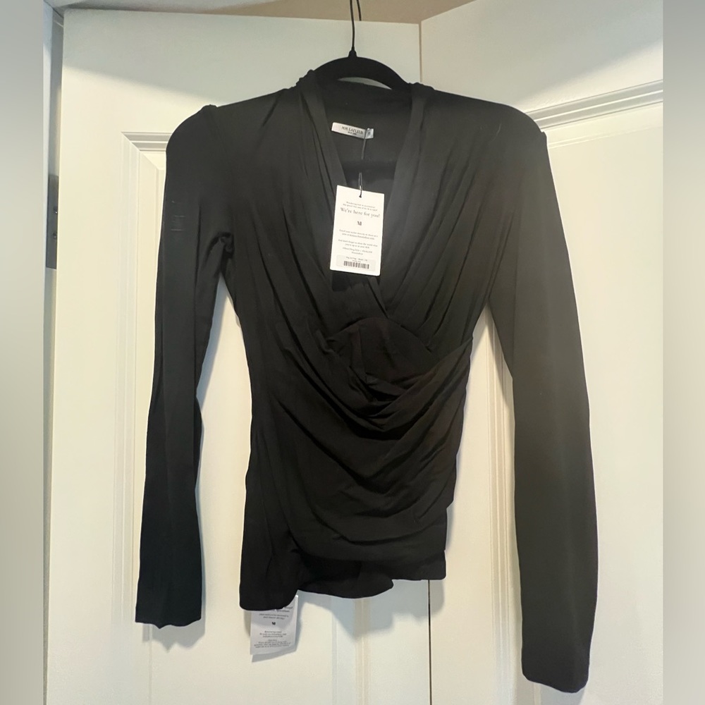 MM LaFleur Faye Black Top Size XS NWT